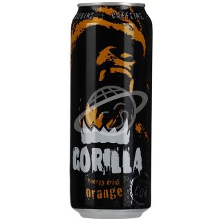 Напиток энергетический "Gorilla Orange" газированный безалкогольный ж/б 0,45л