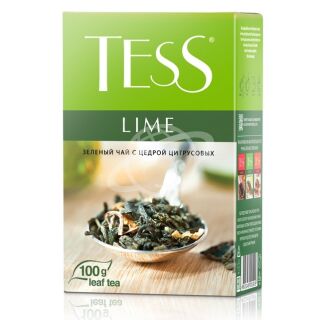 Чай "TESS" LIME зеленый с ароматом лайма 100г