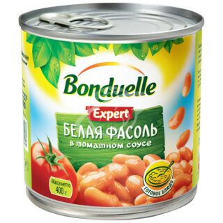Фасоль Bonduelle белая в томатном соусе 430г
