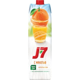 Сок "J7" апельсин с мякотью 0,97л