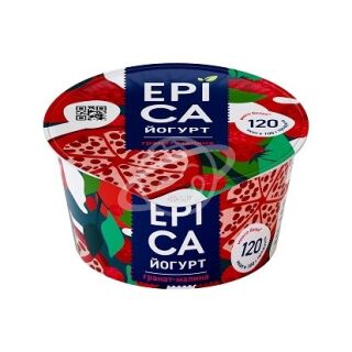 Йогурт EPICA с гранатом и малиной 4,8% 130г БЗМЖ