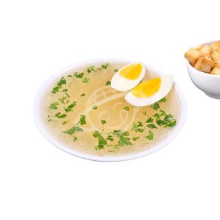 Бульон куриный с яйцом 1/300