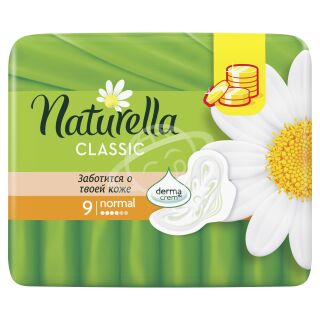 Прокладки гигиенические "Naturella" classic нормал 9шт