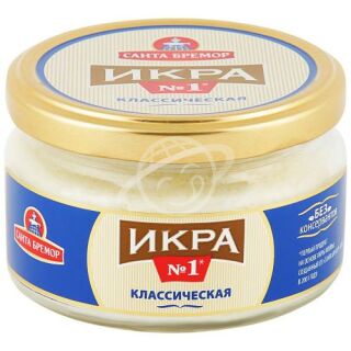 Икра мойвы "Санта Бремор" классическая 180г