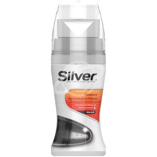 Краска для обуви "Silver Exspress" черная жидкая 75мл