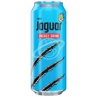 Напиток энергетический "Jaguar Free" безалкогольный газированный ж/б 0,45л