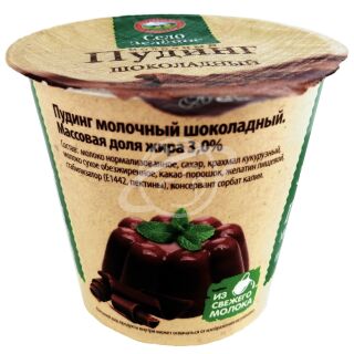 Пудинг "Село Зелёное" шоколадный 3% 120г БЗМЖ