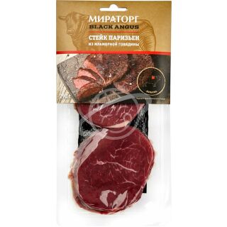 Говядина мраморная Мираторг "Стейк Паризьен" охлажденный 290г