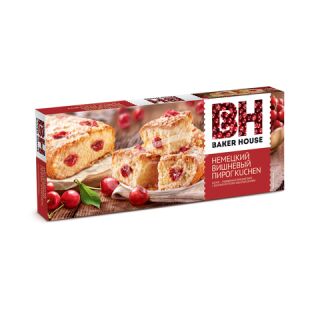 Пирог "Baker House" Kuchen бисквитный, вишнёвый 350г