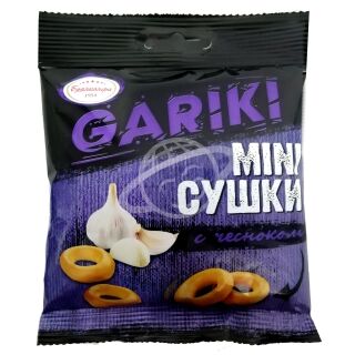 Сушки мини "Брянконфи" Gariki с чесноком 60г