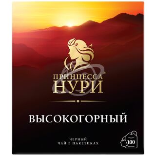 Чай "Принцесса Нури" Высокогорный черный в пакетиках, 100 шт