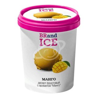 БЗМЖ Десерт фруктовый "BRand ICE" 380г с ароматом Манго ведро АО "БРПИ"