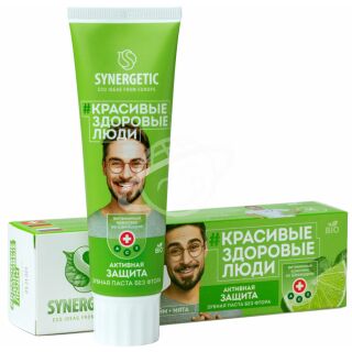 Зубная паста "SYNERGETIC" активная защита 100г