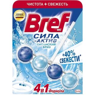 Подвеска для унитаза "Bref" Сила Актив океанский бриз 50г