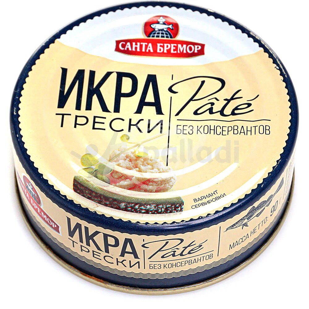 Икра санта бремор. Икра трески Санта Бремор pate. Икра трески Санта Бремор pate деликатесная Люкс паст, Беларусь, 90 г. Икра трески Санта Бремор 90г жб. Икра трески Санта Бремор pate 90г.