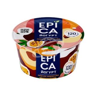 Йогурт EPICA с персиком и маракуйей 4,8% 130г БЗМЖ