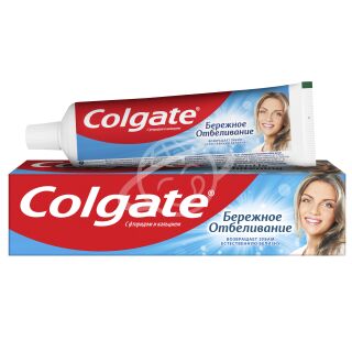 Зубная паста "Colgate" бережное отбеливание с фторидом и кальцием 100мл