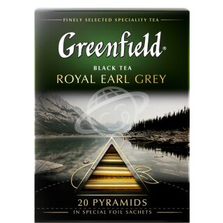 Чай "Greenfield" ROYAL EARL GREY черный с ароматом бергамота в пирамидках, 20 шт