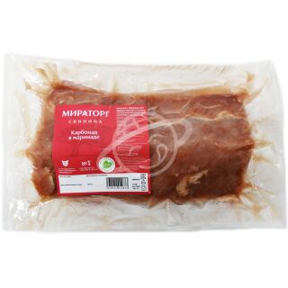 Свинина Мираторг "Карбонад в маринаде" для запекания охлажденный 1кг