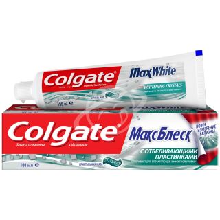 Зубная паста "Colgate" макс блеск кристальная мята с фтором 100мл