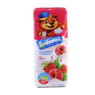 Коктейль молочный "Топтыжка" со вкусом малины 3,2% 200г БЗМЖ