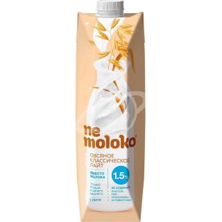 Напиток овсяный Ne moloko лайт 1,5% 1л