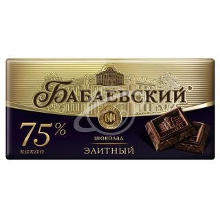 Шоколад "Бабаевский" элитный 75% какао 90г