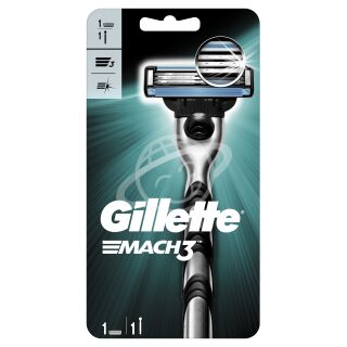 Станок для бритья мужской "Gillette MACH3" + 1 запасная кассета