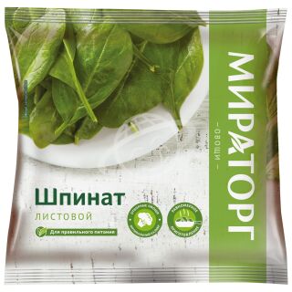 Шпинат "Мираторг" листовой 400г