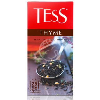 Чай "TESS" THYME черный лимон, чабреца в пакетиках, 25 шт