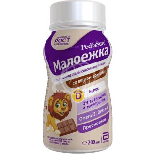 Полноценное сбалансированное питание "ПедиаШур" Малоежка шоколад 200мл от 1 года