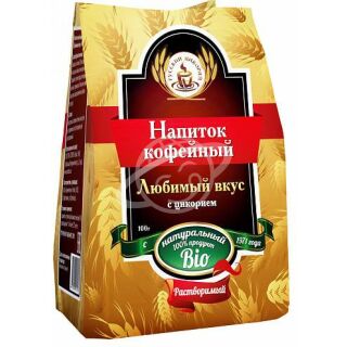 Кофейный напиток "Любимый вкус" растворимый с цикорием пакет 100г