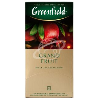 Чай "Greenfield" GRAND FRUIT черный с ароматом граната в пакетиках, 25 шт