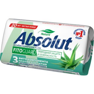 Мыло "Absolut" антибактериальное с экстрактом алоэ 90г