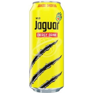 Напиток энергетический "Jaguar Wild" безалкогольный газированный ж/б 0,45л