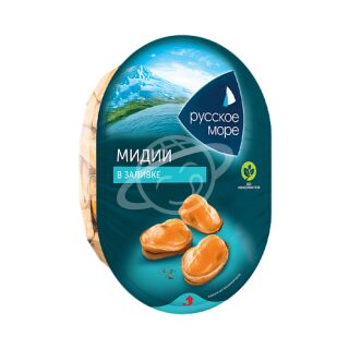 Мясо мидии чилийской "Русское Море" в заливке 180г