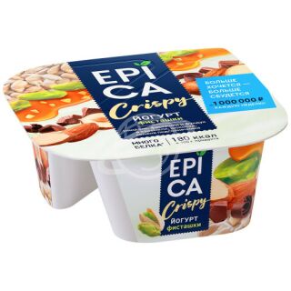 Йогурт EPICA Crispy с фисташками 10,5% 140г БЗМЖ