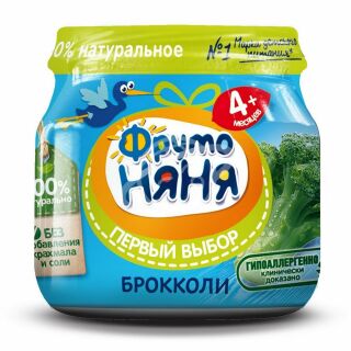 Пюре "ФрутоНяня" из брокколи с 4 месяцев 80г