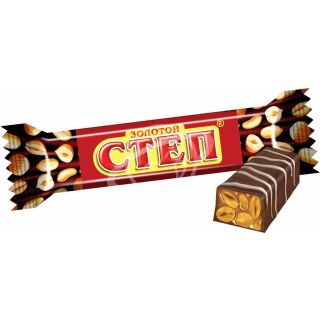 Конфета Славянка "Золотой Степ" нуга, арахис, карамель 50г