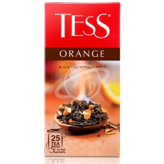 Чай "TESS" ORANGE черный с ароматом апельсина в пакетиках, 25 шт