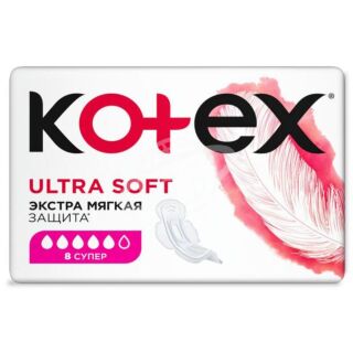 Прокладки гигиенические "Kotex" ultra супер софт 8шт