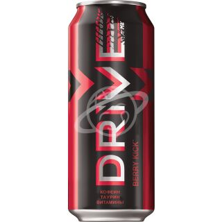 Напиток энергетический "Drive Me" ягодный вкус газированный безалкогольный ж/б 0,449л