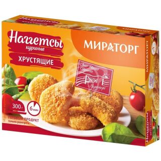 Наггетсы "Мираторг" куриные хрустящие 300г