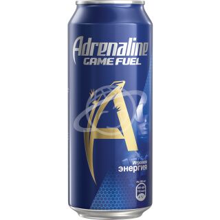 Напиток энергетический "Adrenaline Game Fuel" газированный безалкогольный ж/б 0,449л