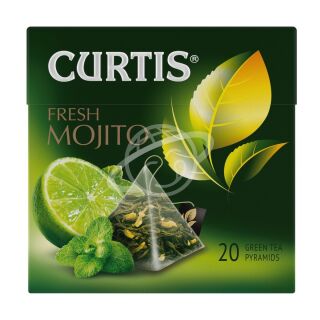 Чай "CURTIS" FRESH MOJITO зеленый китайский в пирамидках, 20 шт