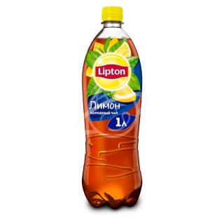 Чай холодный "Lipton" черный со вкусом лимона негазированный 1л