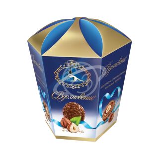 Конфеты Бабаевский "Вдохновение" шоколадно-ореховый крем и целый фундук 150г