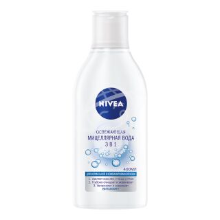Мицеллярная вода "NIVEA" 3в1 освежающая 400мл