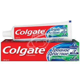 Зубная паста "Colgate" тройное действие с фторидом и кальцием 100мл