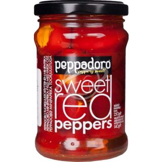 Перец Peppadoro красный сладкий фаршированный с сыром 250г